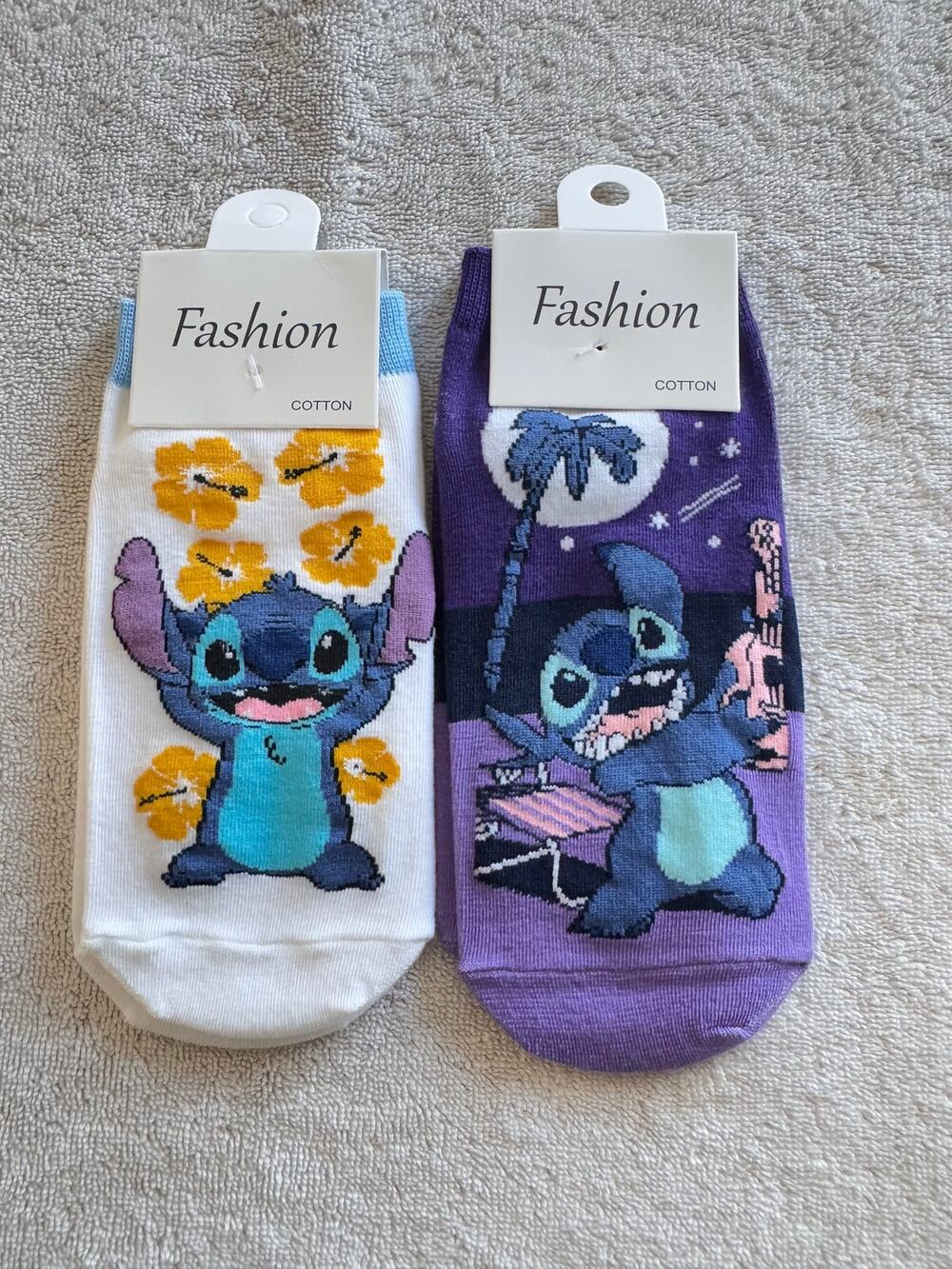 Stitch ankle socks set of 2 shoe size 5-10